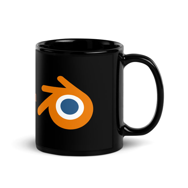 Make It Happen Blender Black Glossy Mug