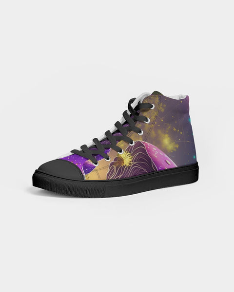 “Bag of Shrooms” Women's Hightop Canvas Shoe