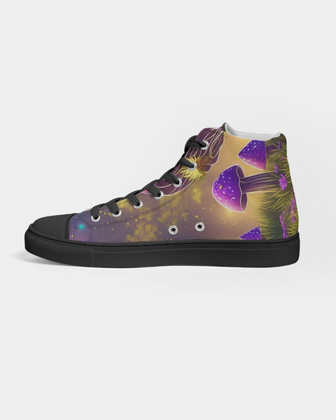 “Bag of Shrooms” Women's Hightop Canvas Shoe