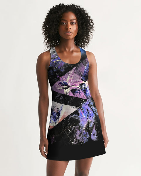 "Violet Shadows" Racerback Dress