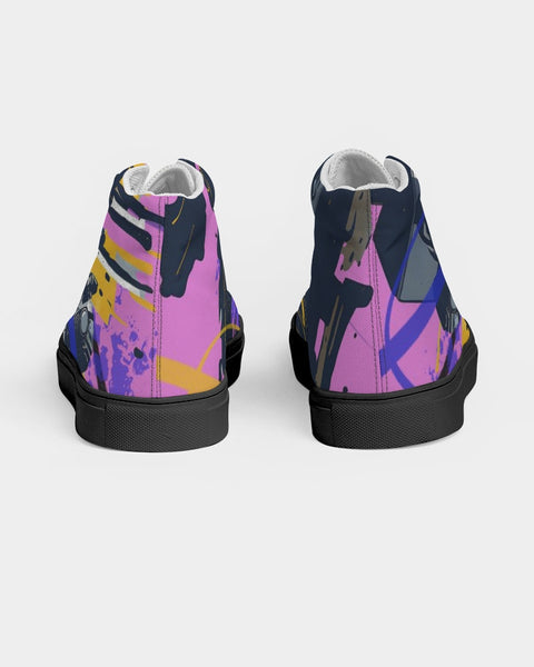 “Now On Cassette” Men's Hightop Canvas Shoe