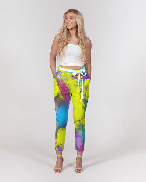 “Banana Berry Smoothie” Belted Tapered Pants