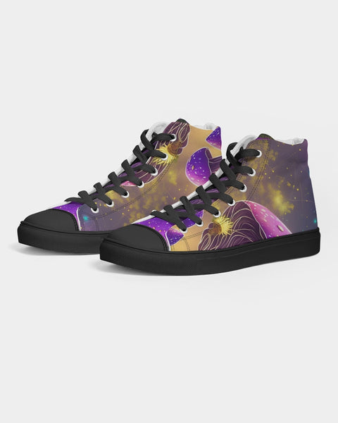 “Bag of Shrooms” Women's Hightop Canvas Shoe