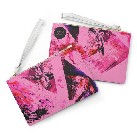 “Pink Steel” Clutch Bag