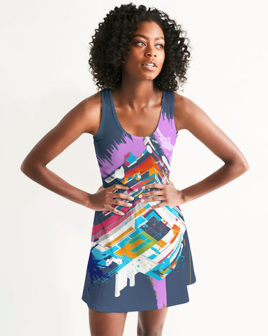 "Track Stack" Racerback Dress