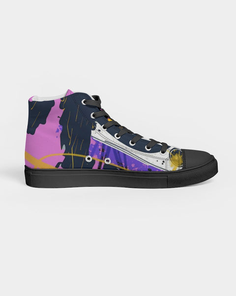 “Now On Cassette” Men's Hightop Canvas Shoe