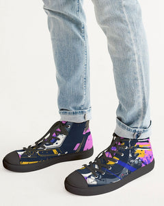 “Now On Cassette” Men's Hightop Canvas Shoe