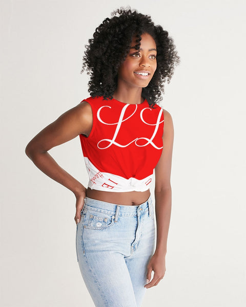 "Louxie Luxury" Twist-Front Tank