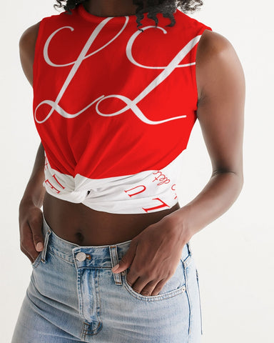 "Louxie Luxury" Twist-Front Tank