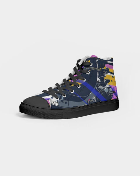 “Now On Cassette” Men's Hightop Canvas Shoe