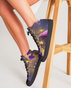 “Bag of Shrooms” Women's Hightop Canvas Shoe