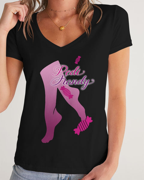 “Pedi Kandy” Women's V-Neck Tee