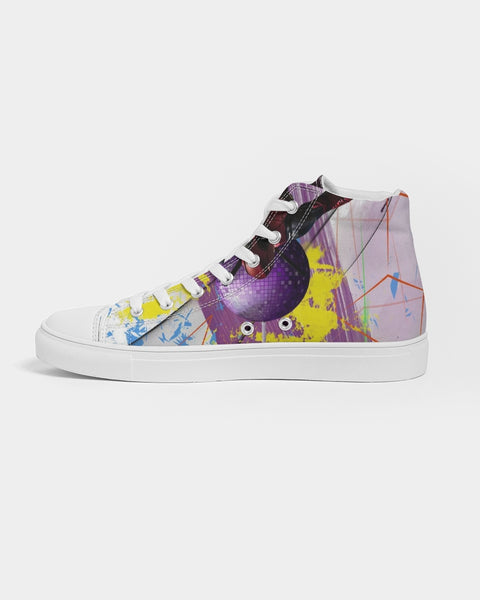 "Superhero Disco" Men's Hightop Canvas Shoe