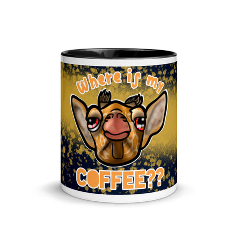 "Caffeine" Giraffe Mug